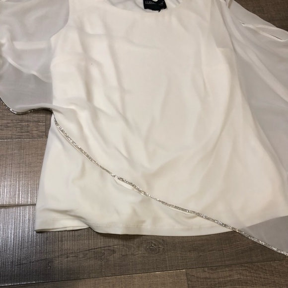 Beautiful going out top shirt with crystal plus size - Picture 8 of 11